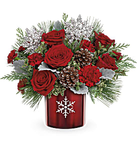 Teleflora's Magical Snowflake Bouquet Flower Bouquet