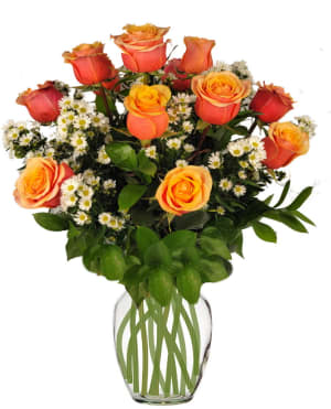 Long Stem Premium Cherry Brandy Roses Flower Bouquet