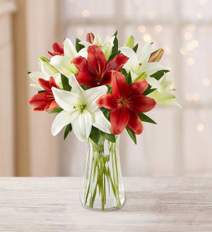 Holiday Lily Bouquet Flower Bouquet