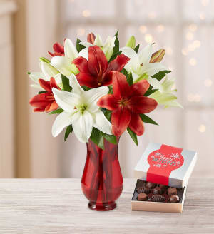 Holiday Lily Bouquet Flower Bouquet