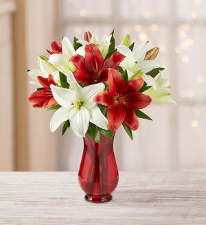 Holiday Lily Bouquet Flower Bouquet