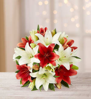 Holiday Lily Bouquet Flower Bouquet