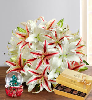 Candy Cane Christmas Bouquet Flower Bouquet