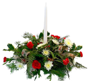 Holly Jolly Centerpiece H-7045 Flower Bouquet