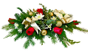 Merry Christmas Centerpiece H-7041 Flower Bouquet