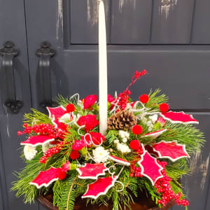 Best Value Holly Jolly Centerpiece Flower Bouquet