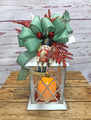 Nutcracker Silk (Artificial) Lantern Flower Bouquet