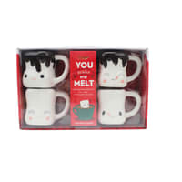 You Make Me Melt Cocoa Mug Set Flower Bouquet