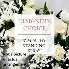 SYSDC - Designer Choice Sympathy Easel Spray Flower Bouquet