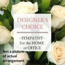 SYAHDCBASKET - Home Sympathy Basket Arrangement Designer Choice Flower Bouquet