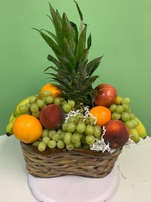 Fruit Basket Flower Bouquet