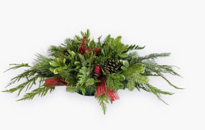 Evergreen Centerpiece Flower Bouquet