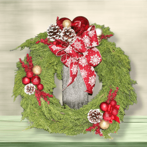 Natural Christmas Wreath Flower Bouquet