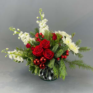 Very Merry Farmhouse Christmas by Rathbone's Flair Flowers Flower Bouquet