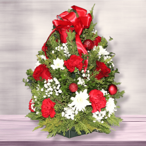 Christmas Tree Flower Bouquet