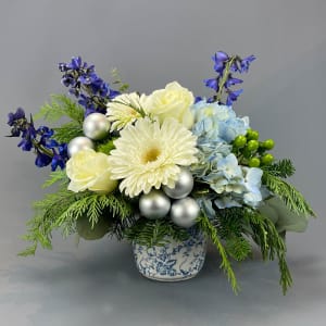 Blue Blue Christmas by Flair Flowers Flower Bouquet