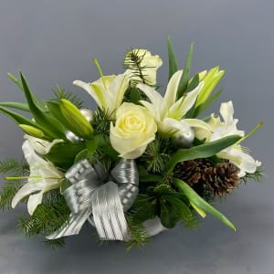 Silver Elegance Flower Bouquet