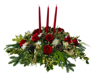 Spruce Country Holiday Centerpiece H-7022 Flower Bouquet