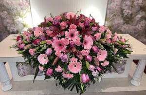 Beautiful Love Casket Spray Flower Bouquet