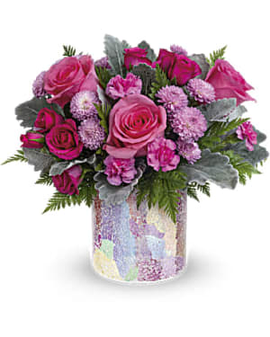 Teleflora's Radiantly Rosy Bouquet Flower Bouquet