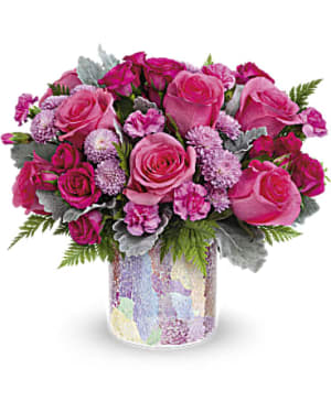 Teleflora's Radiantly Rosy Bouquet Flower Bouquet