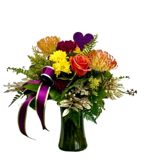 Beary Exotic Flower Bouquet
