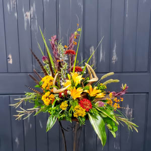 Proud Hunter Casket Spray Flower Bouquet