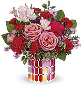 TELEFLORA'S CHARMING MOSAIC BOUQUET Flower Bouquet