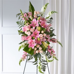 Elegant Embrace Standing Spray Flower Bouquet