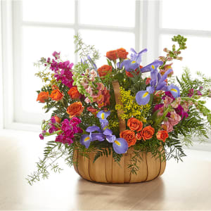 Garden of Life Basket Flower Bouquet