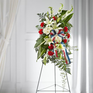 Stars of Life Standing Spray Flower Bouquet