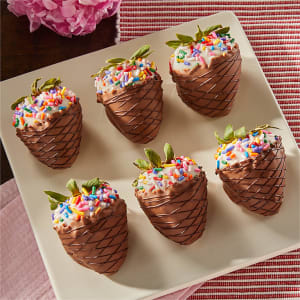 Summer Scoop Chocolate Covered Berries Flower Bouquet