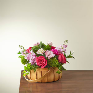 Radiance in Bloom Basket Flower Bouquet