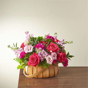 Radiance in Bloom Basket Flower Bouquet