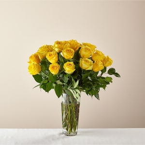 Long Stem Yellow Rose Bouquet Flower Bouquet