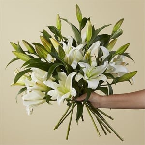 Snow Lily Bouquet Flower Bouquet