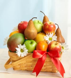 All Fruit Basket Flower Bouquet