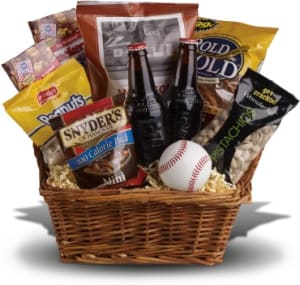 Take Me Out to the Ballgame Basket Flower Bouquet