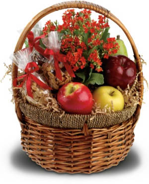 Health Nut Basket Flower Bouquet