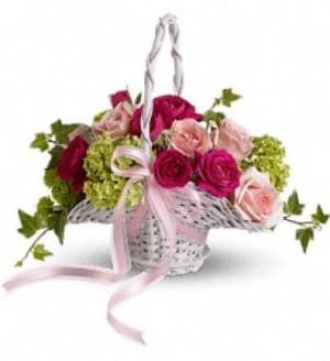 Flower Girl's Dream Basket Flower Bouquet