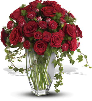 Rose Romanesque Bouquet - Red Roses Flower Bouquet