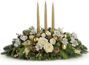 Royal Christmas Centerpiece Flower Bouquet