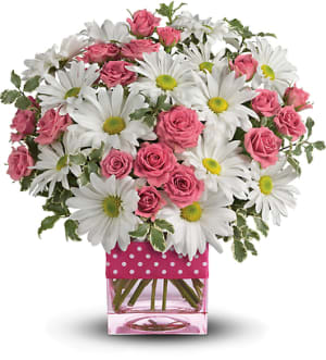 Polka Dots and Posies Flower Bouquet