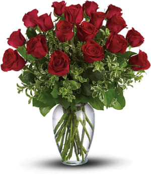 Always on My Mind - Long Stemmed Red Roses Flower Bouquet