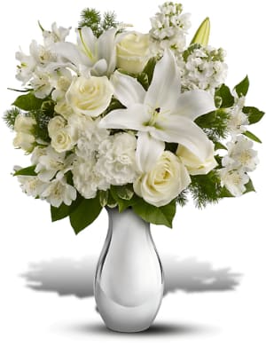 Shimmering White Bouquet Flower Bouquet