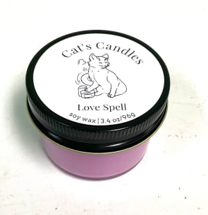 Cat's Candles Love Spell 3.4oz Flower Bouquet