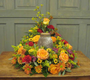 Sympathy Urn Spray 303 Flower Bouquet