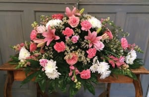 Casket Spray 215 Flower Bouquet