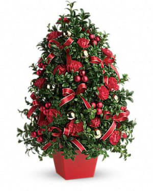 Deck the Halls Tree Flower Bouquet