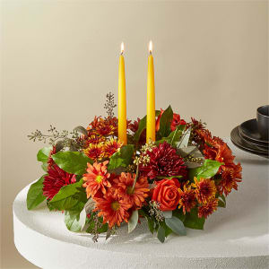 Ember Banquet - Thanksgiving Centerpiece Flower Bouquet